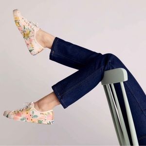 Rifle Paper Co x Keds Leather Garden Party Kickstart Sneaker